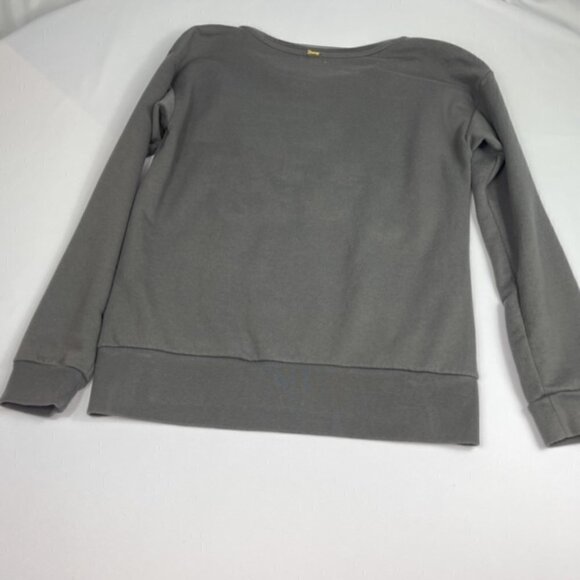 Y2K Juicy "Not Sorry" Gray Embroidered Long Sleeve Vintage Sweatshirt Sz. M - Picture 3 of 4